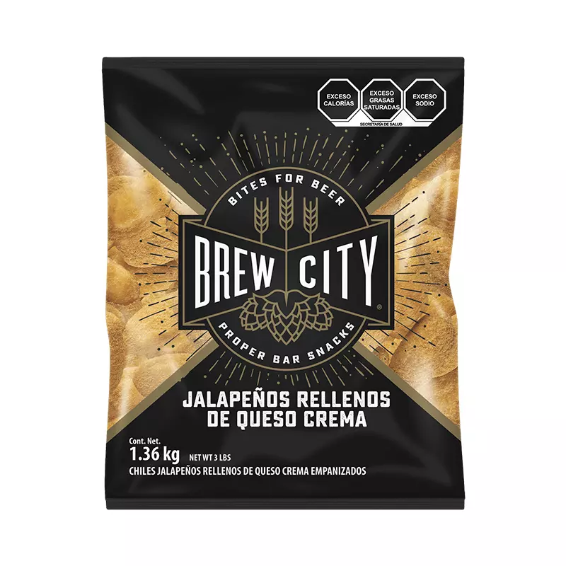Jalapeños Rellenos de Queso Crema Brew City® 1.36 kg