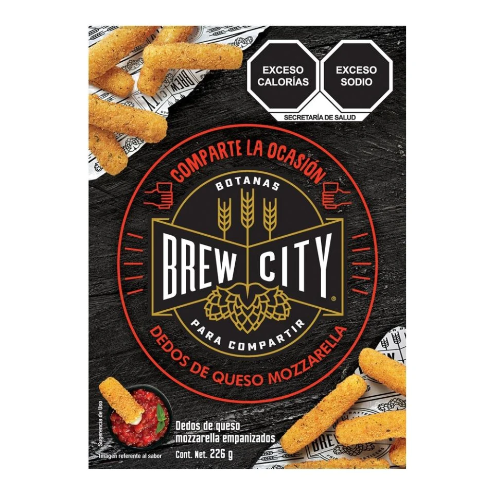 Dedos de Queso Mozzarella Brew City 226 gr