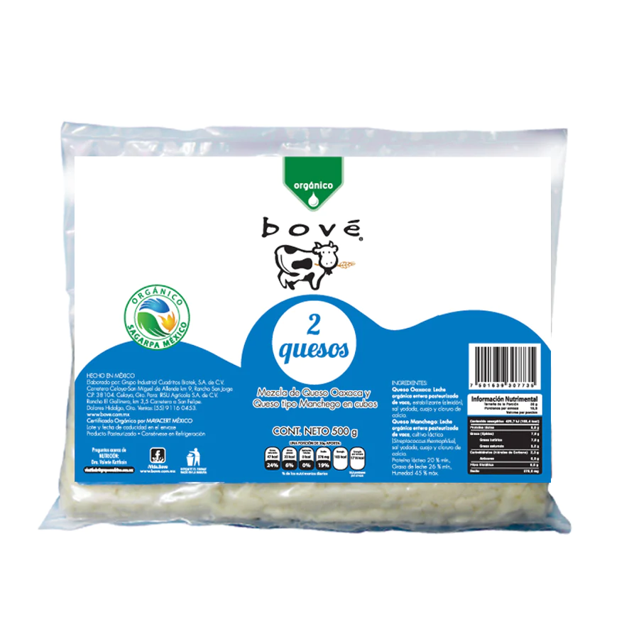 Queso Cubicado Dos Queso Bové® 500 gr