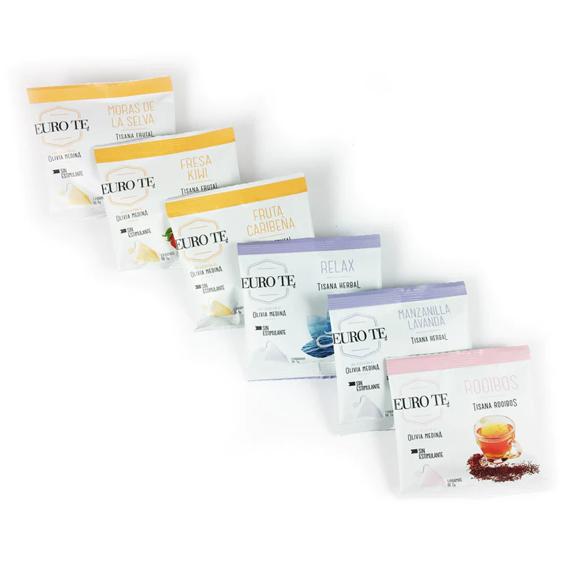 Surtido Tés y Tisanas Pirámides Euro Té® 48 Sobres