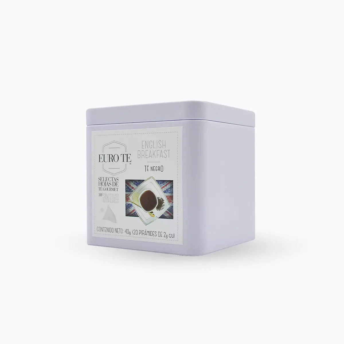 Té Negro English Breakfast Lata Pirámide Euro Té® C/20 Piezas