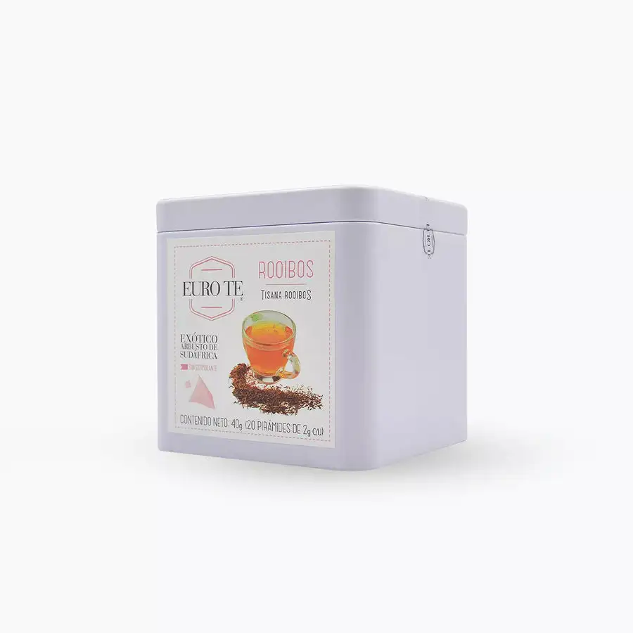 Tisana Rooibos Lata Pirámide Euro Té® C/20 Piezas