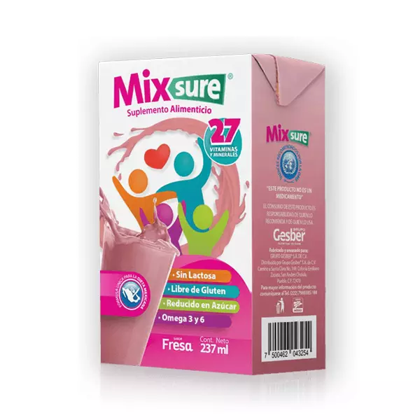Suplemento Alimenticio Mixsure® Fresa 237 ml
