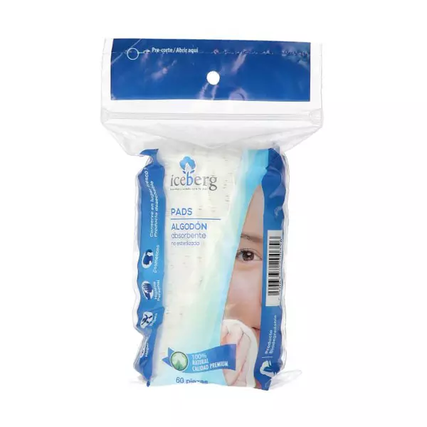 Pads Faciales Iceberg® 60 Pz