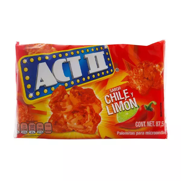Palomitas ACT II® Chile Limón 87.5 Gr