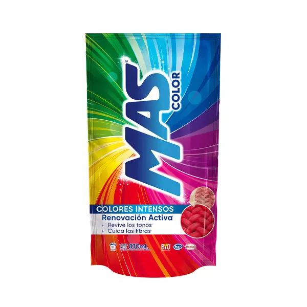 Detergente Líquido Mas Color® 830 ml