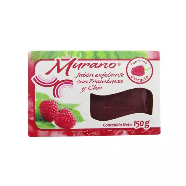 Jabón de Barra Exfoliante Frambuesa y Chía Murano® 150 gr