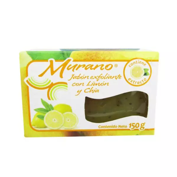 Jabón de Barra Exfoliante Limón y Chía Murano® 150 gr