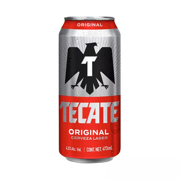 Cerveza Tecate® lata de 473 ml