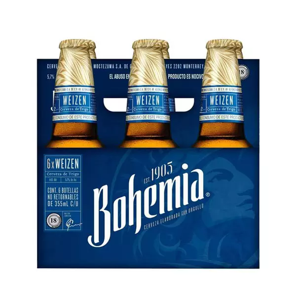 Cerveza Bohemia® Weizen 6 botellas de 355 ml c/u No Retornable