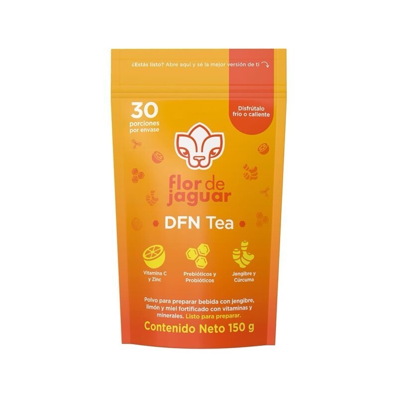 DFN Tea Sabor Jengibre, Limón, Miel Flor de Jaguar® 150 Gr